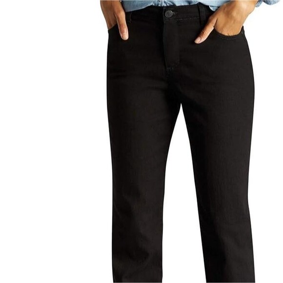 Lee Denim - Lee Missy Instantly Slims Classic Relaxed Fit Monroe Straight Leg Jean, 10